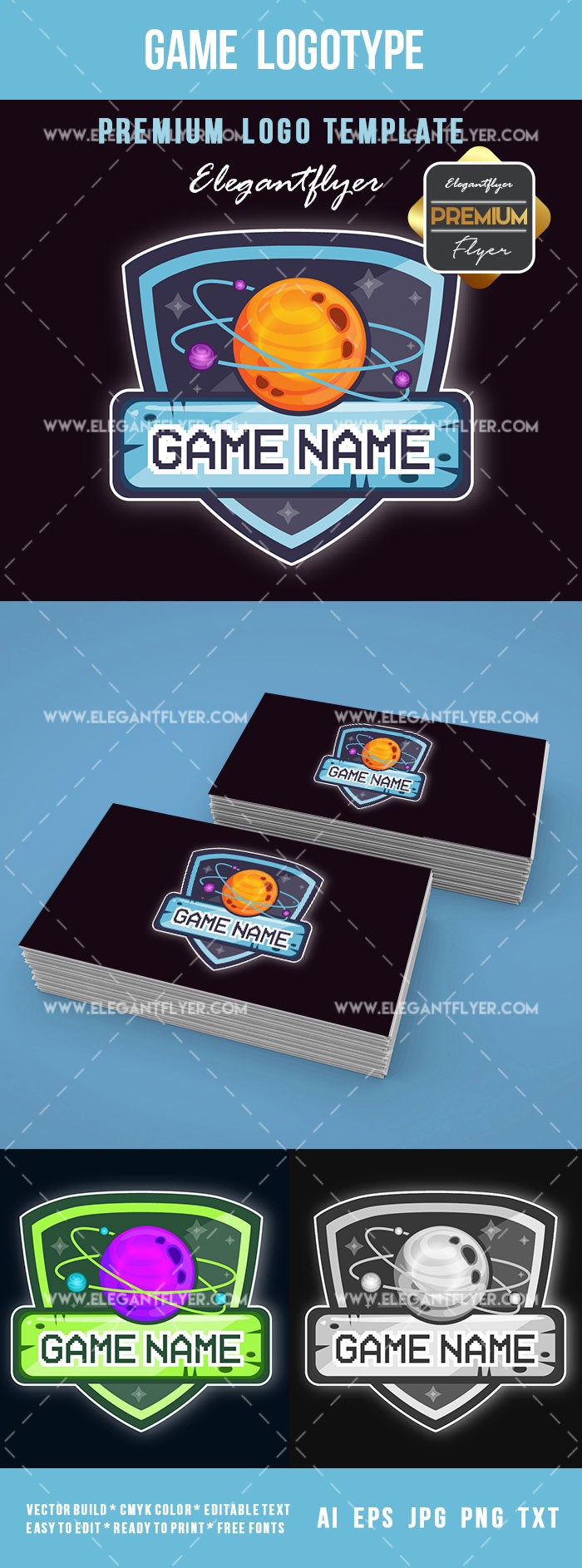 Game Logotype by ElegantFlyer