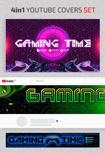 Premium PSD  Modern gaming  banner