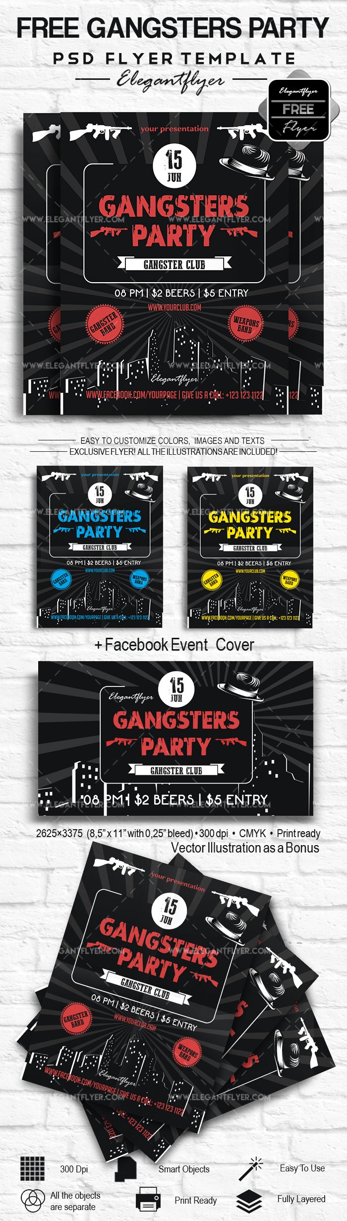 Fiesta de gángsters by ElegantFlyer