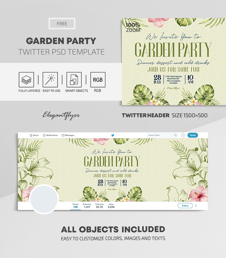 Garden Party Twitter by ElegantFlyer