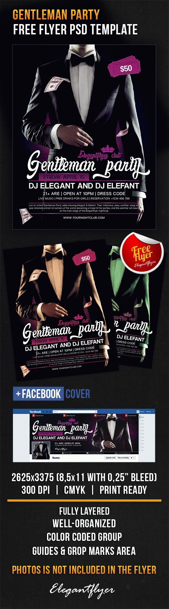 Festa Gentlemen by ElegantFlyer