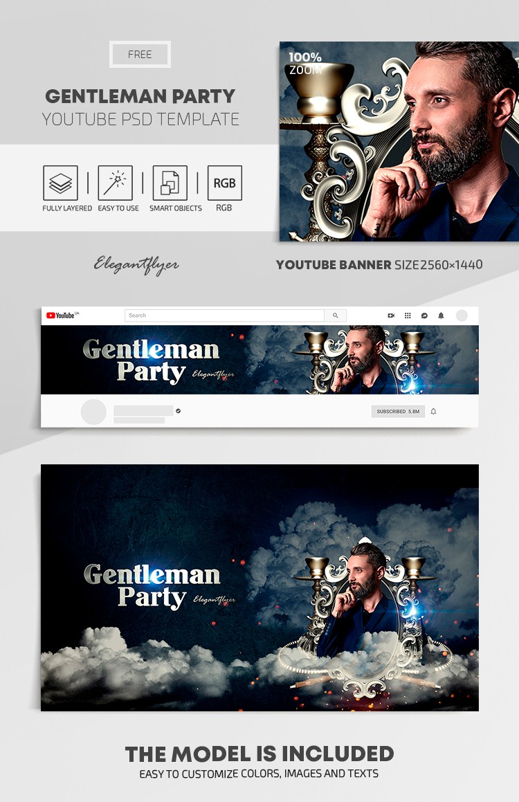 Festa di Gentleman su Youtube by ElegantFlyer