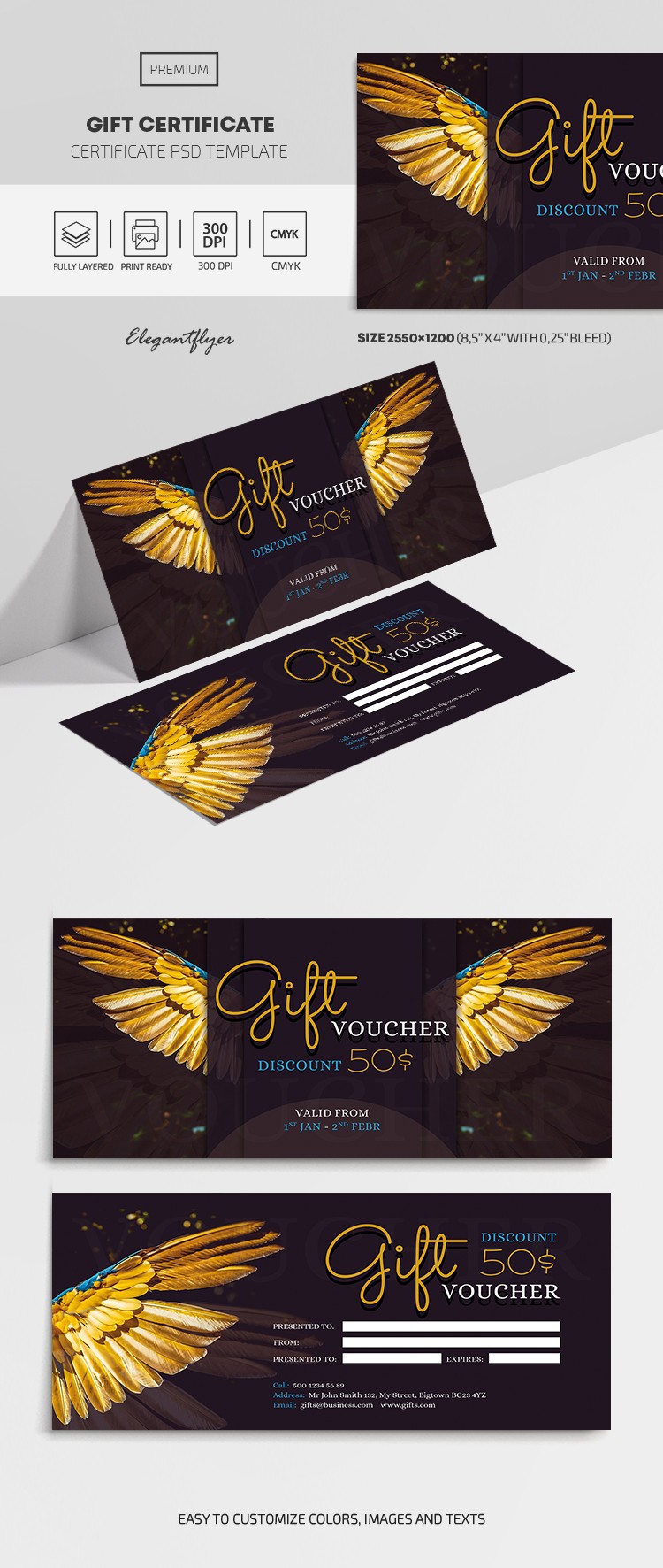 Certificado de regalo by ElegantFlyer