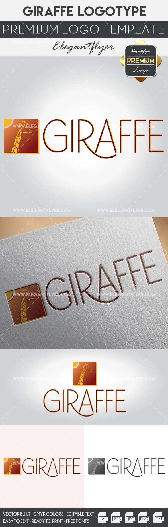 Logo girafe by ElegantFlyer