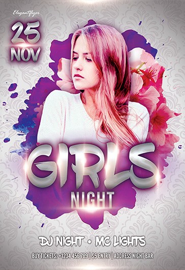 1000+ Free Ladies Night Flyer Templates (PSD) - by Elegantflyer