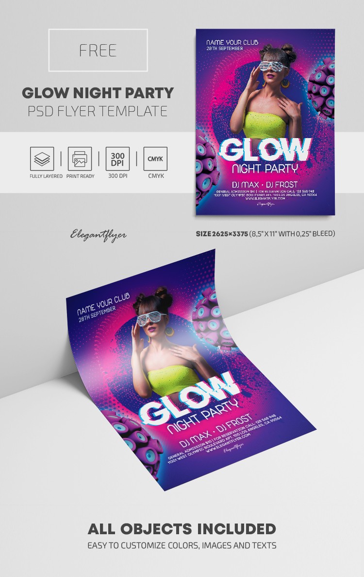 Glow Night Party by ElegantFlyer