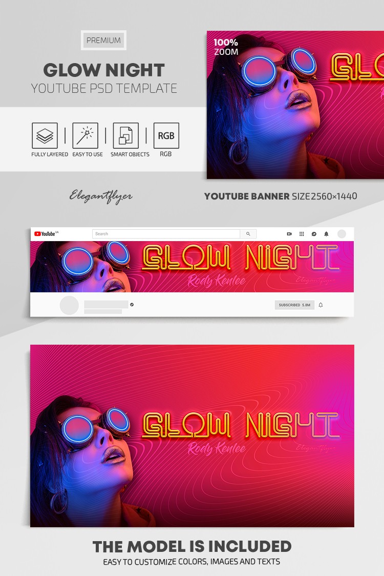 Noite de Brilho do Youtube by ElegantFlyer