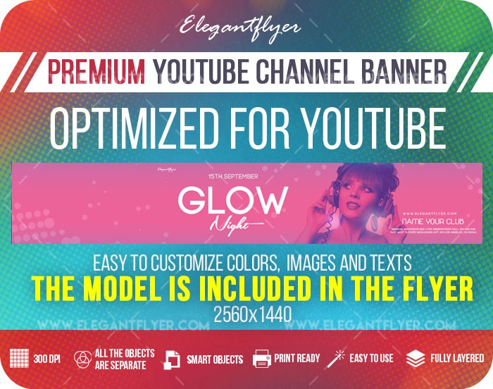 Glow Night Youtube by ElegantFlyer