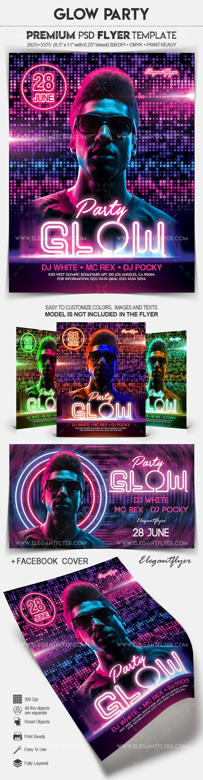 Impreza Glow Party by ElegantFlyer