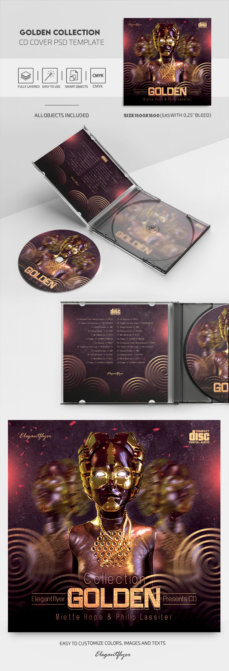 Golden Collection CD Cover by ElegantFlyer