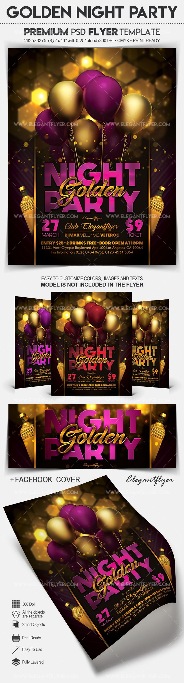 Goldene Nacht Party by ElegantFlyer