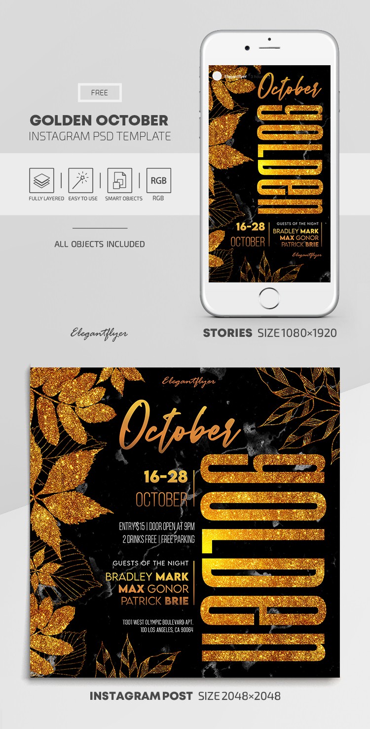 Goldener Oktober Instagram by ElegantFlyer