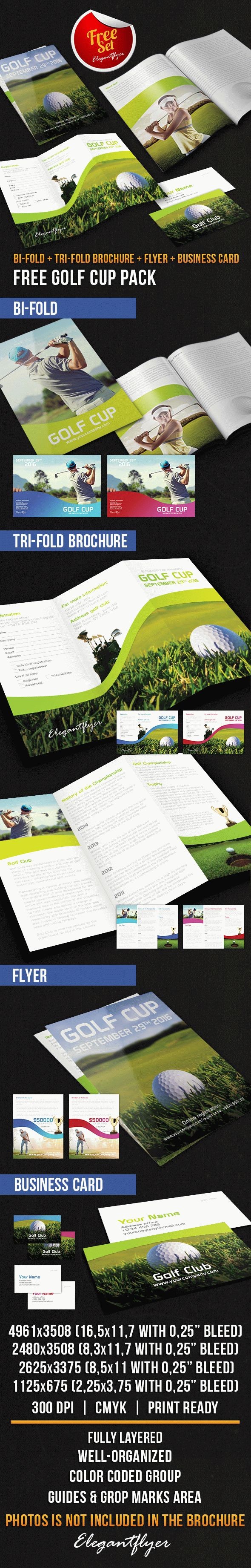 Pacchetto di brochure della Coppa di Golf by ElegantFlyer