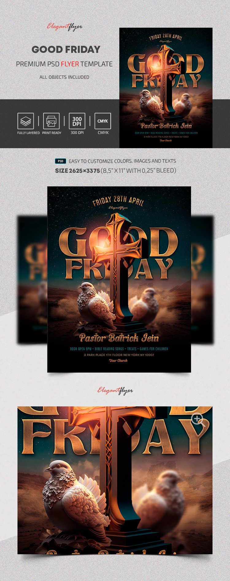 Good Friday - Premium PSD Flyer Template by ElegantFlyer