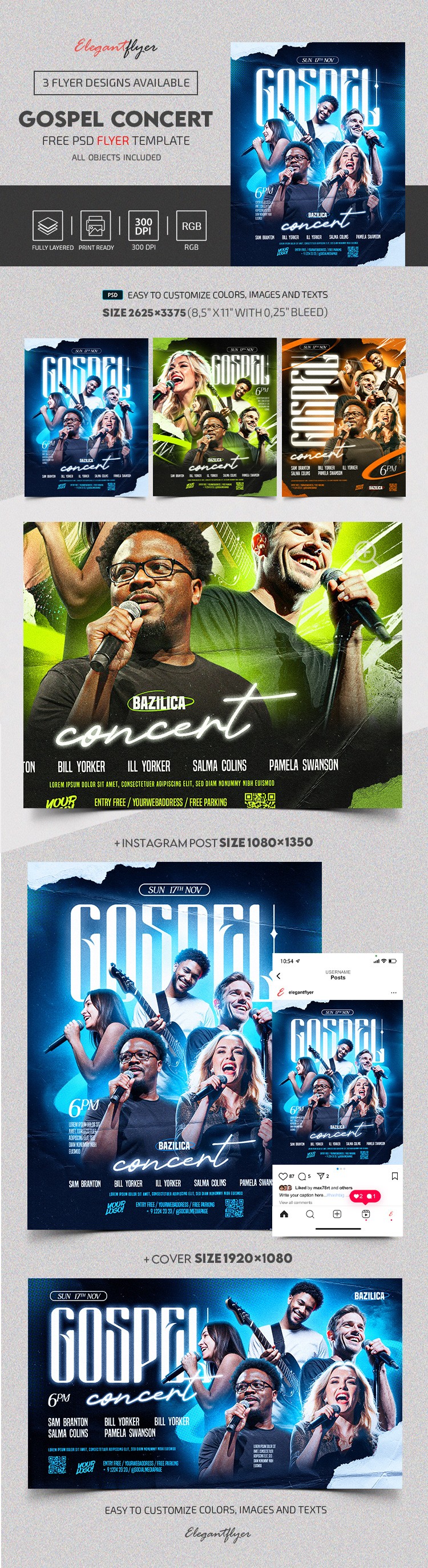 Folleto del Concierto de la Iglesia Evangélica by ElegantFlyer