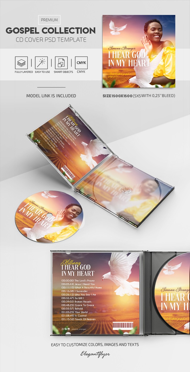 Collection Évangélique - Couverture du CD by ElegantFlyer
