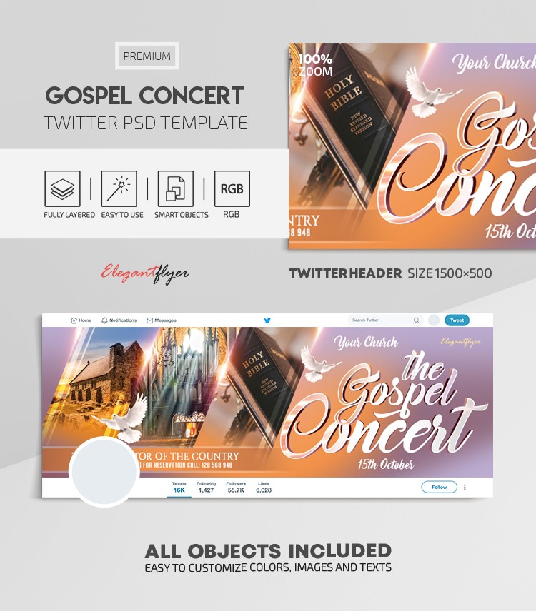 Gospel Concert by ElegantFlyer