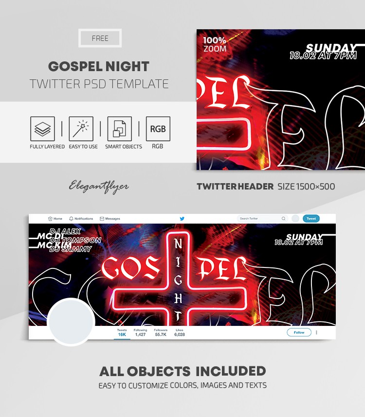 Soirée Gospel by ElegantFlyer