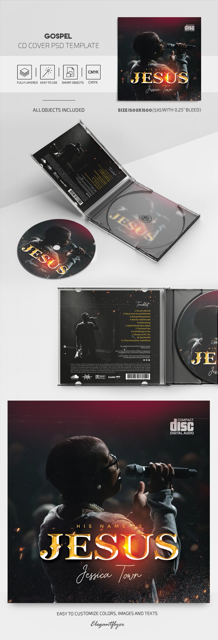 Gospel CD-Cover by ElegantFlyer