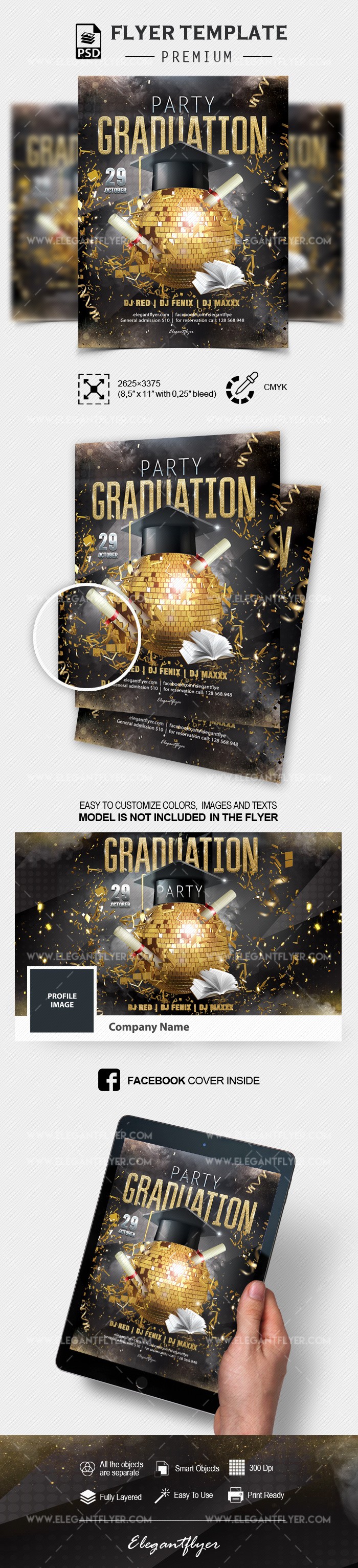 Soirée de graduation dans le club by ElegantFlyer