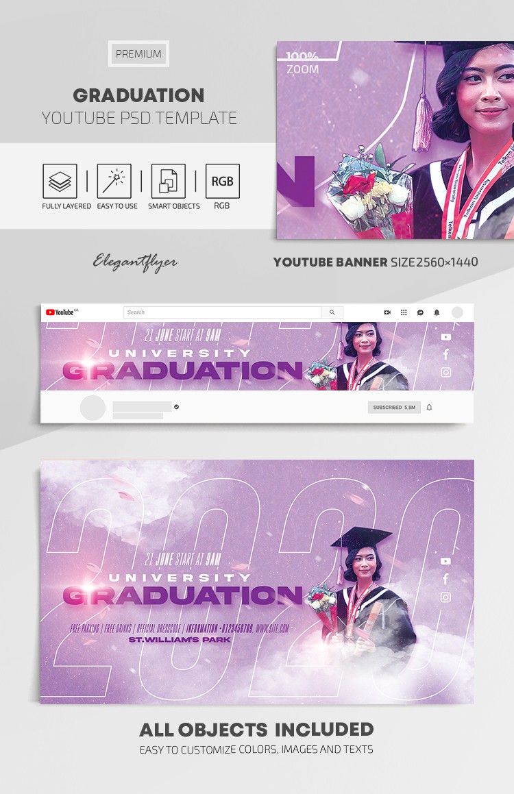 Graduation Youtube by ElegantFlyer