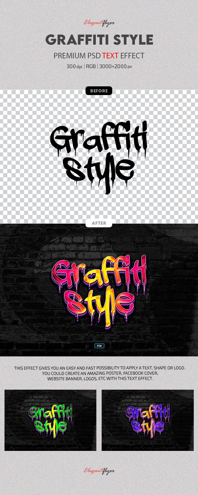Graffiti Style Text Effect by ElegantFlyer