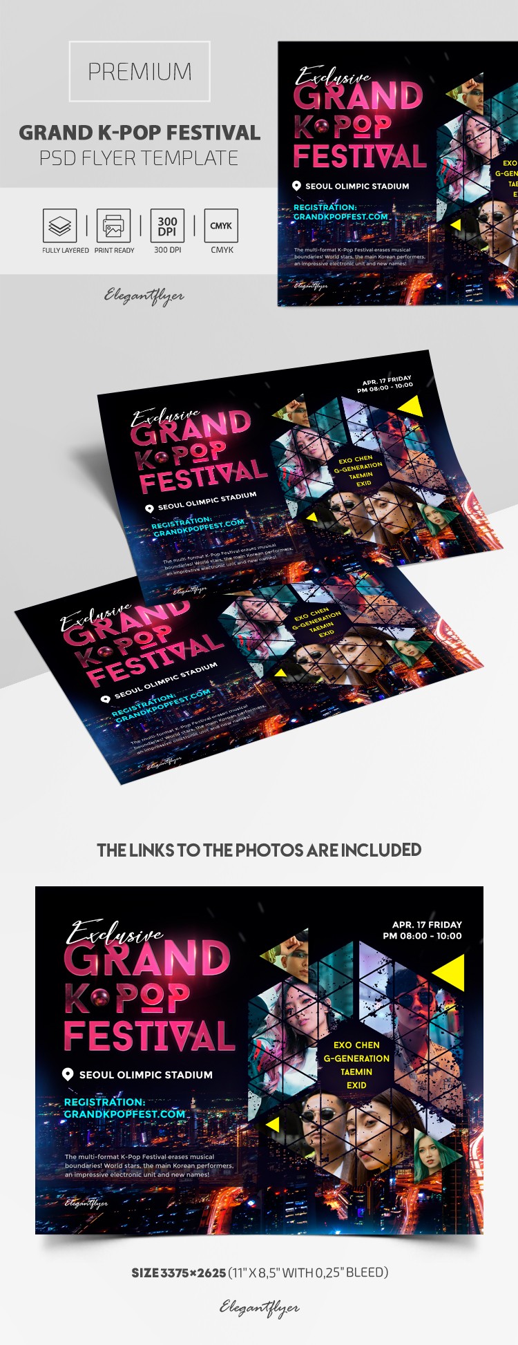 Grand K-Pop Festival by ElegantFlyer