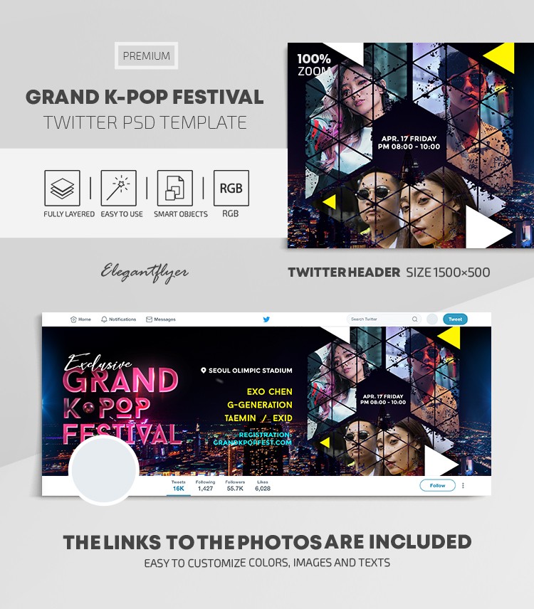 Grand K-Pop Festival by ElegantFlyer