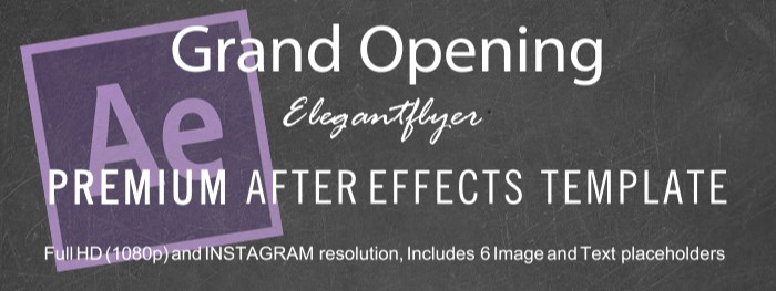 Grand Opening After Effects by ElegantFlyer