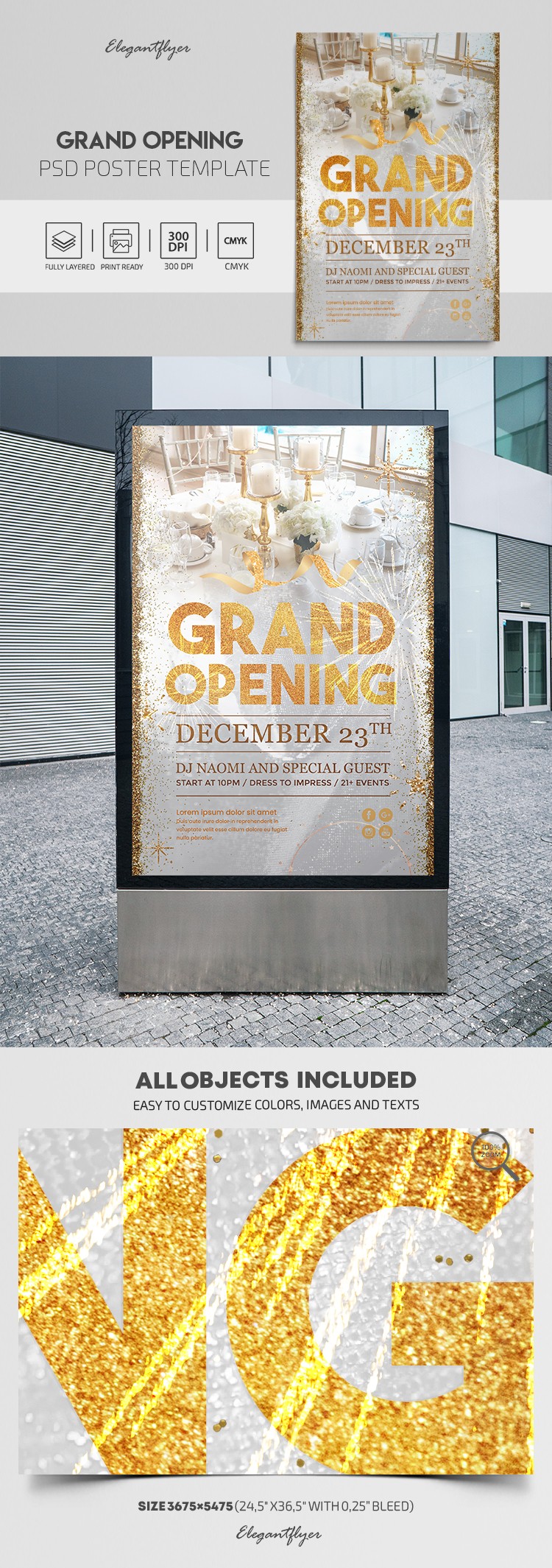 Grande affiche d'ouverture by ElegantFlyer