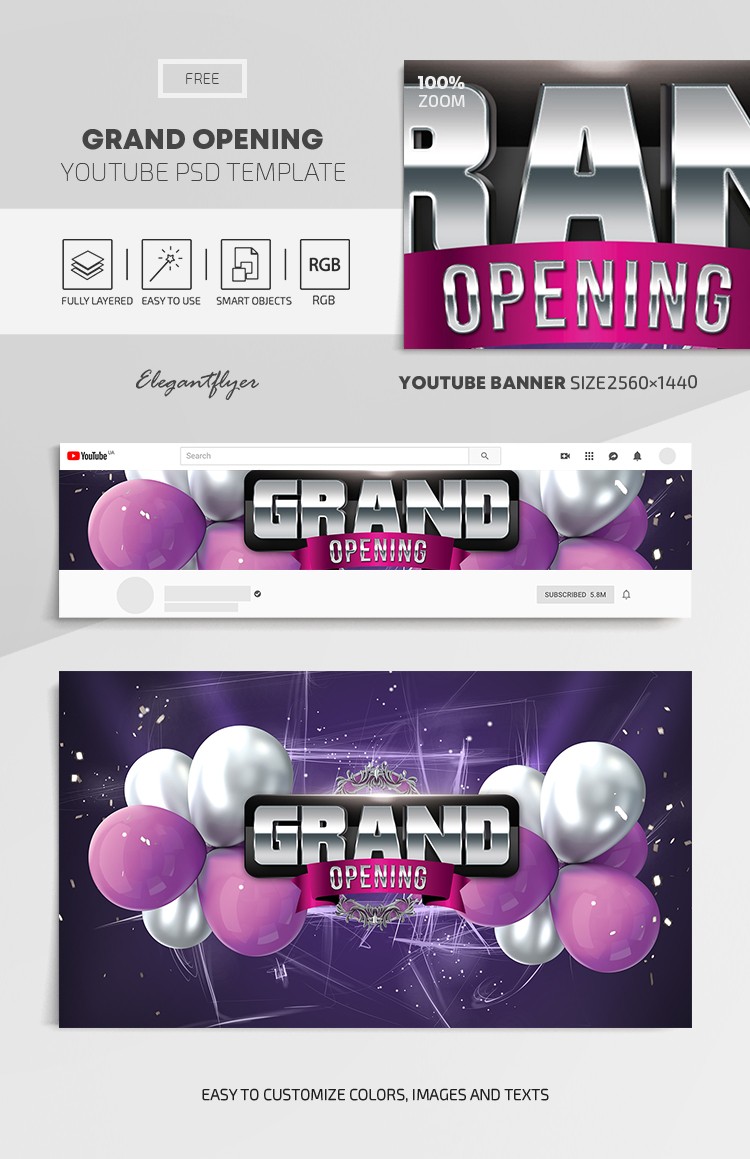 Grand Opening Youtube by ElegantFlyer