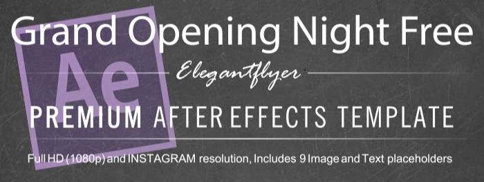 Wielkie otwarcie After Effects by ElegantFlyer