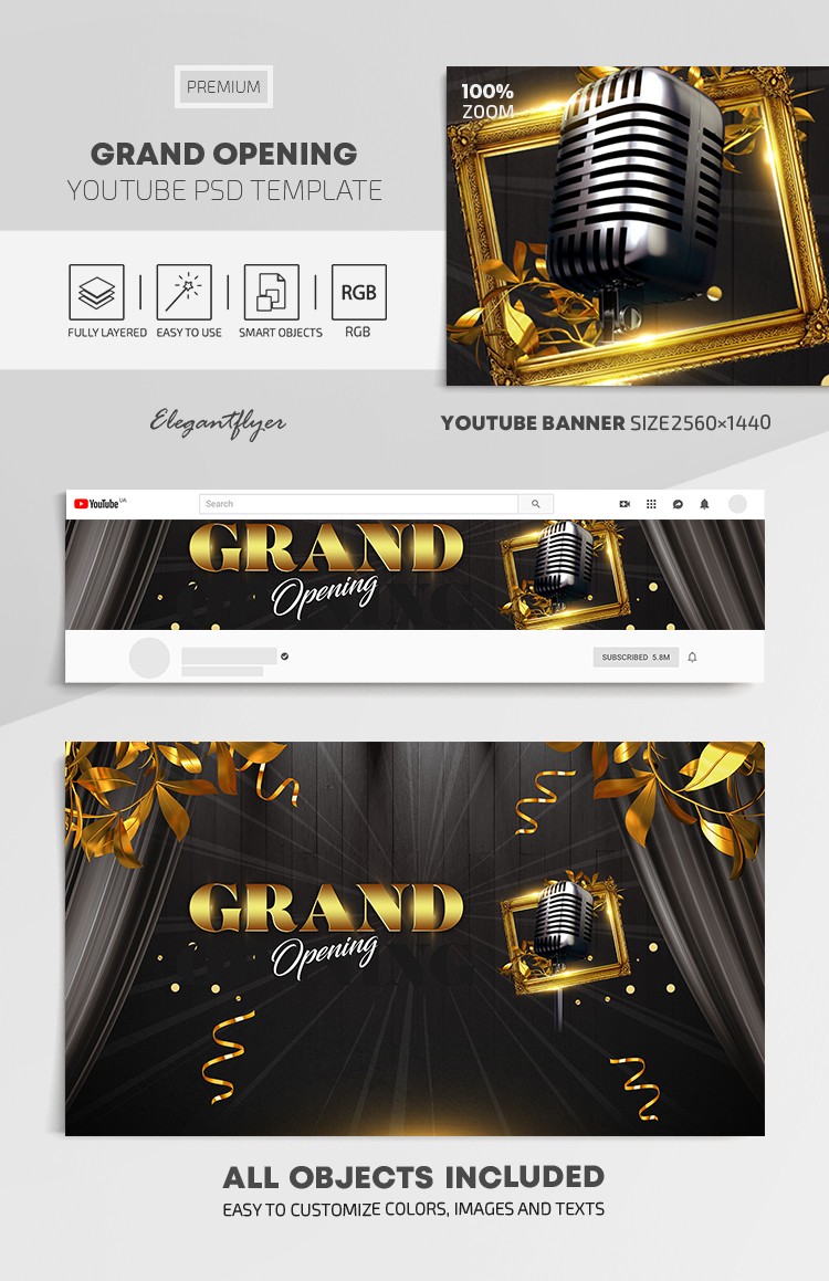 Grand Opening Youtube by ElegantFlyer