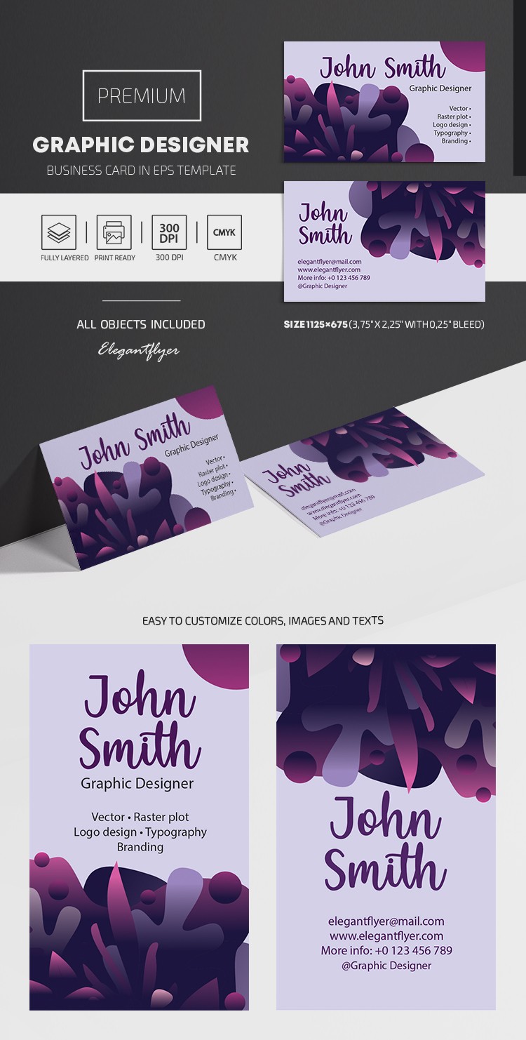 Graphic Designer Business Card by ElegantFlyer