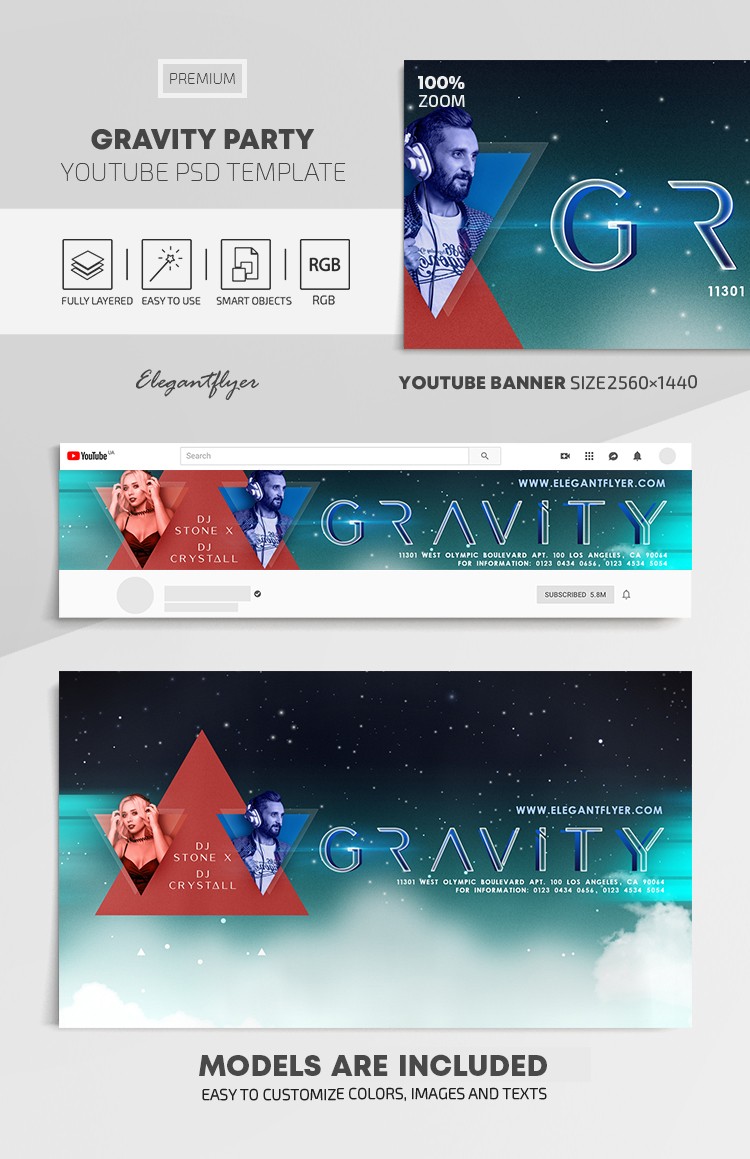 Gravity Party Youtube by ElegantFlyer