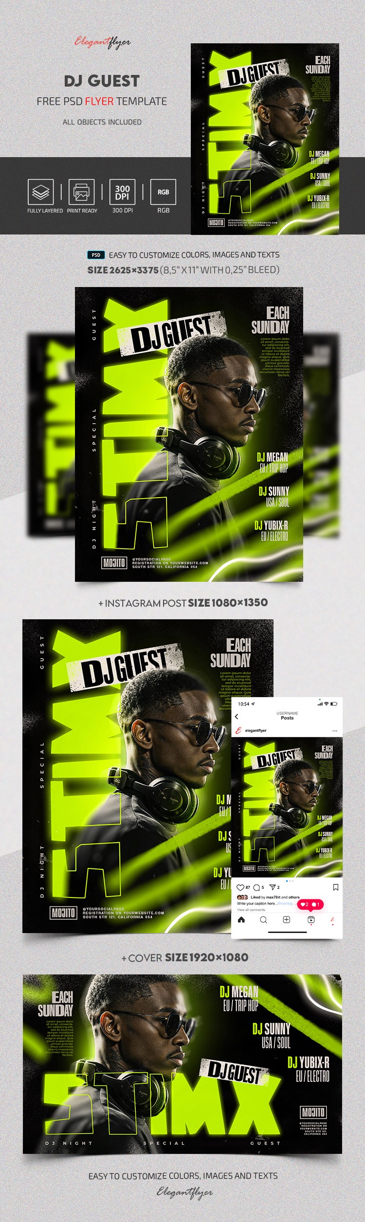 Guest DJ Flyer That Pops by ElegantFlyer