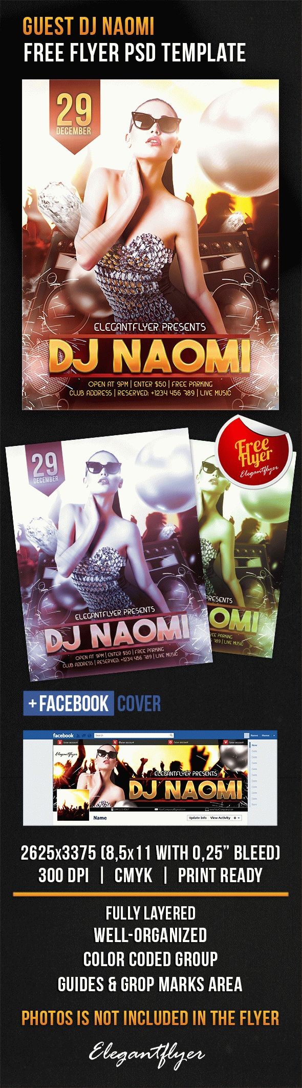Ospite DJ Naomi by ElegantFlyer
