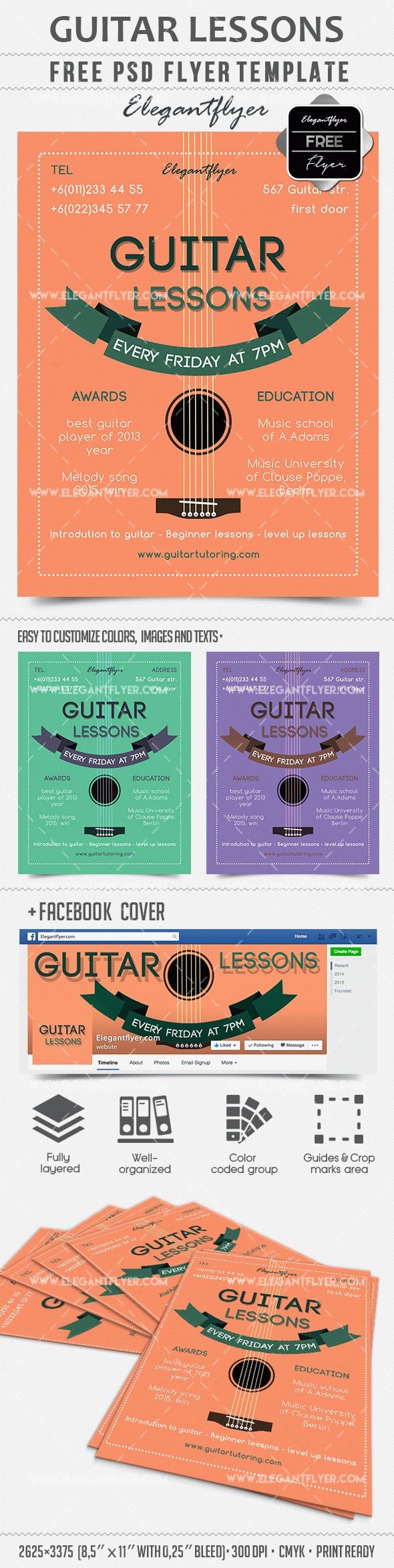 Guitar Lessons by ElegantFlyer