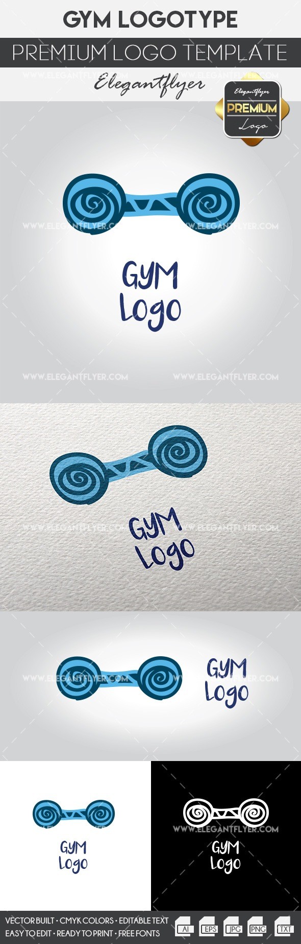Gym Logo by ElegantFlyer