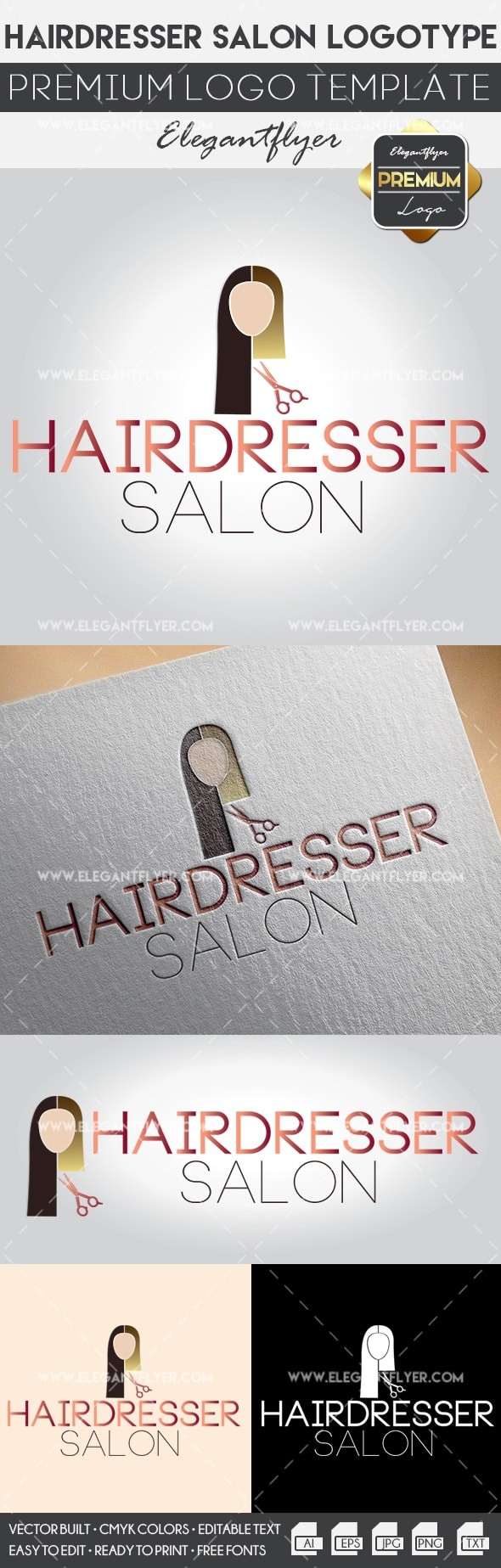 Salon fryzjerski by ElegantFlyer