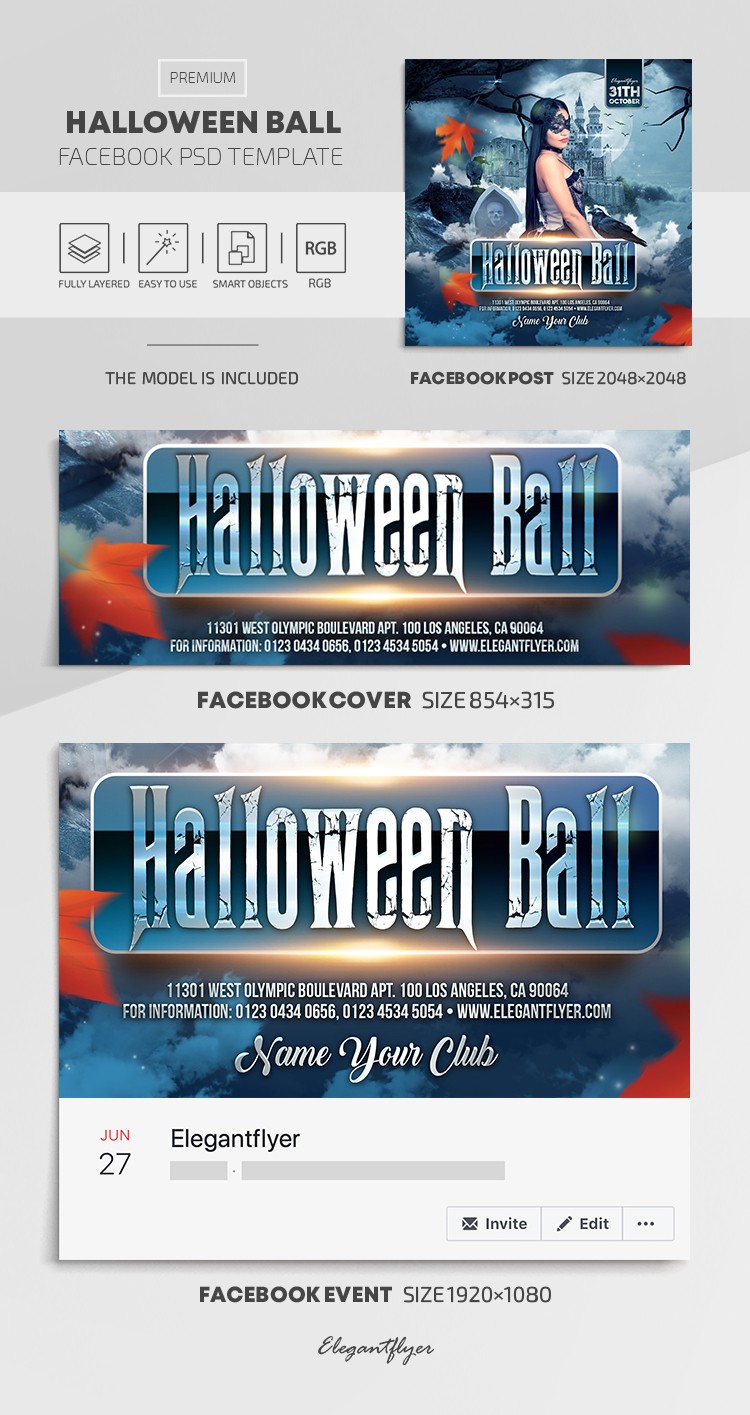 Halloween Ball Facebook --> Halloween Ball su Facebook by ElegantFlyer