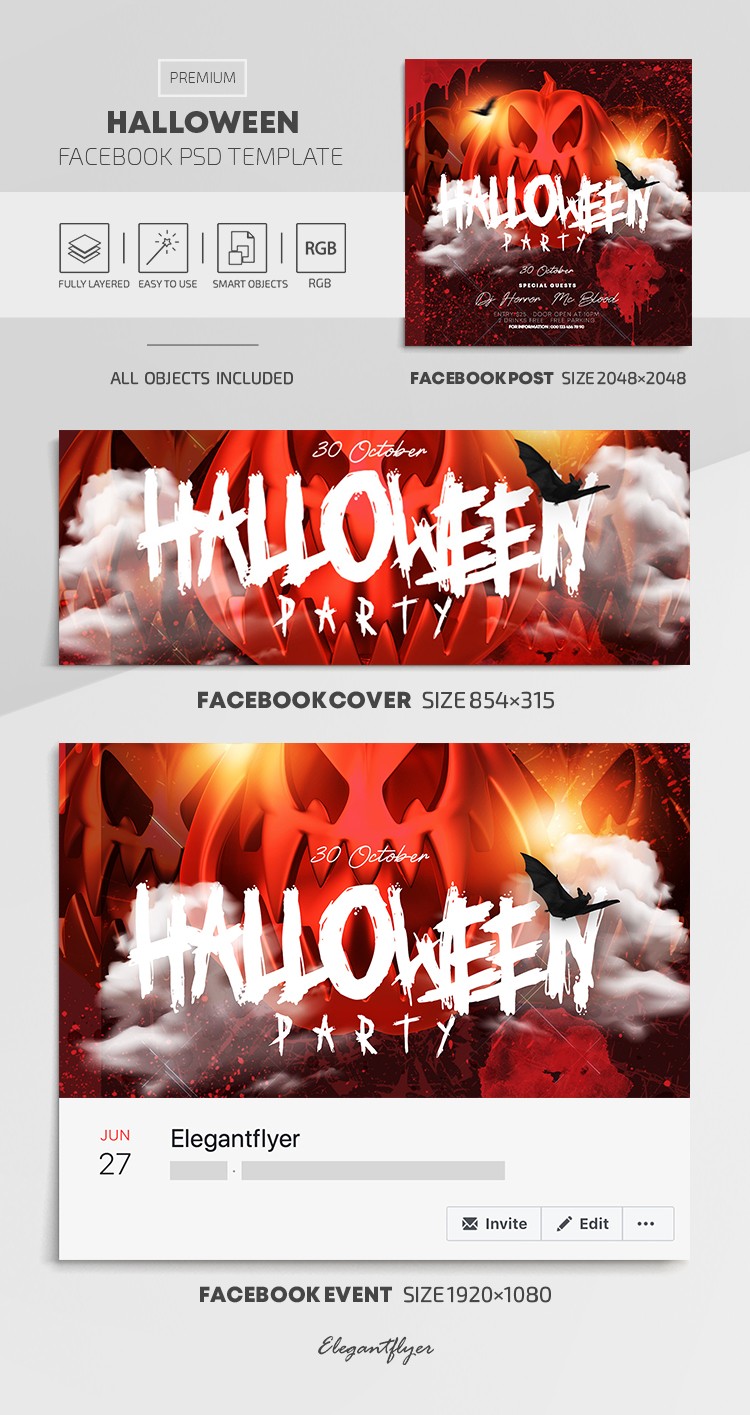 Halloween Facebook (no translation necessary, as it is the same in German) by ElegantFlyer