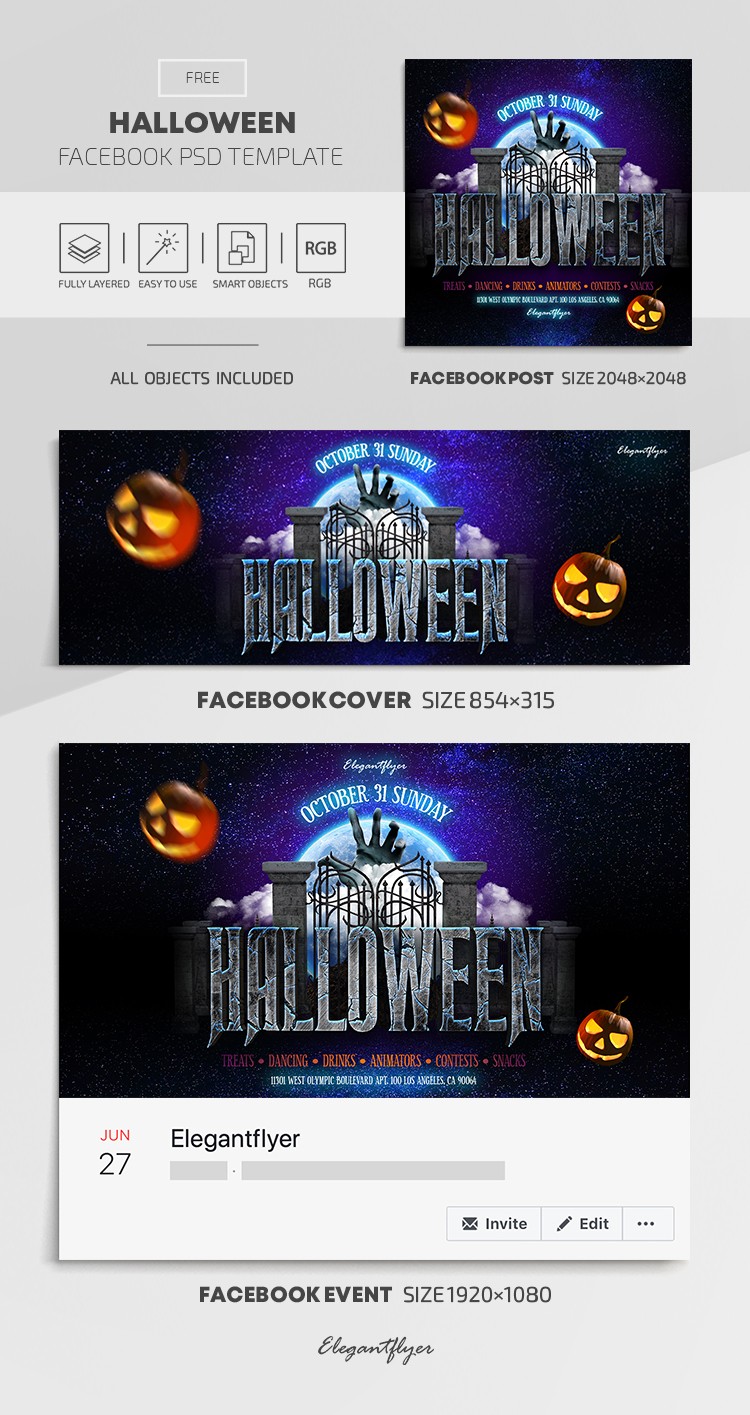 Halloween Facebook --> Facebook d'Halloween by ElegantFlyer