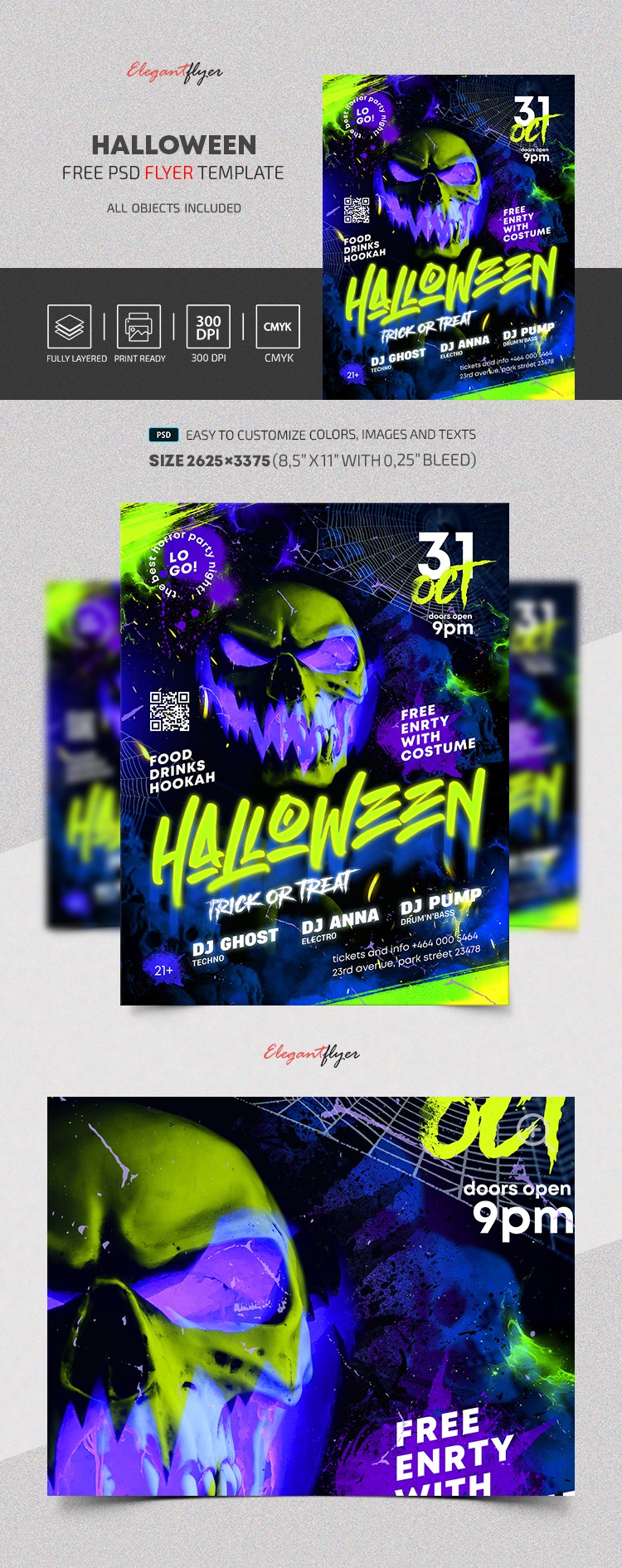 Flyer d'Halloween by ElegantFlyer