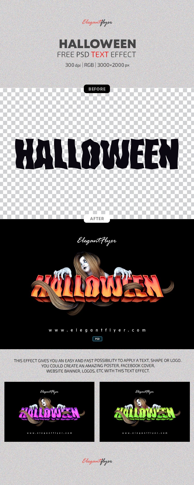 Halloween-Texteffekt by ElegantFlyer