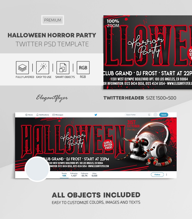 Fête d'horreur d'Halloween by ElegantFlyer