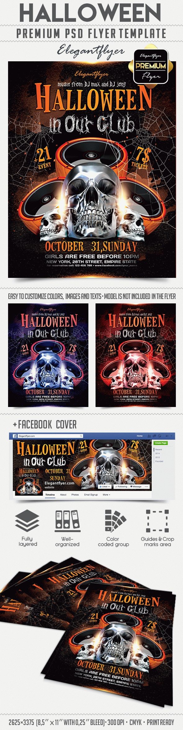 Halloween in unserem Club by ElegantFlyer