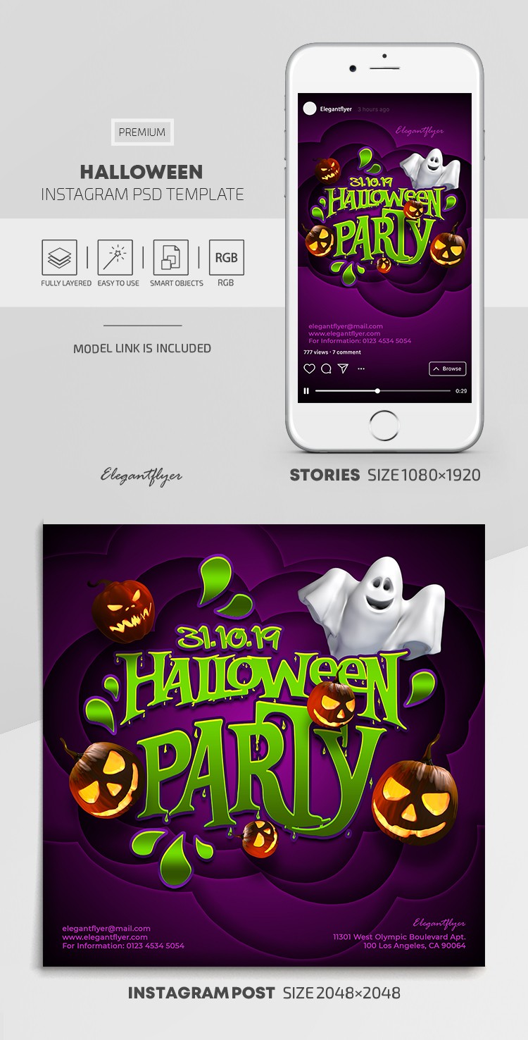 Halloween Instagram by ElegantFlyer