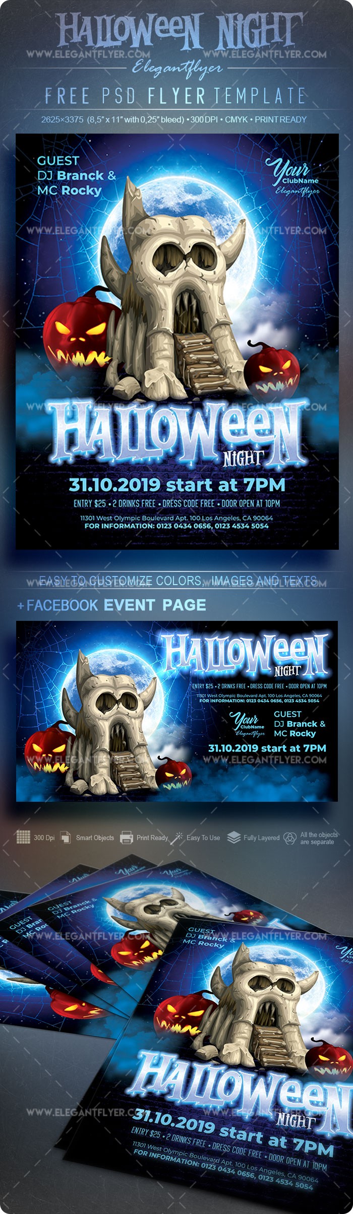 Noc Halloween V02 by ElegantFlyer