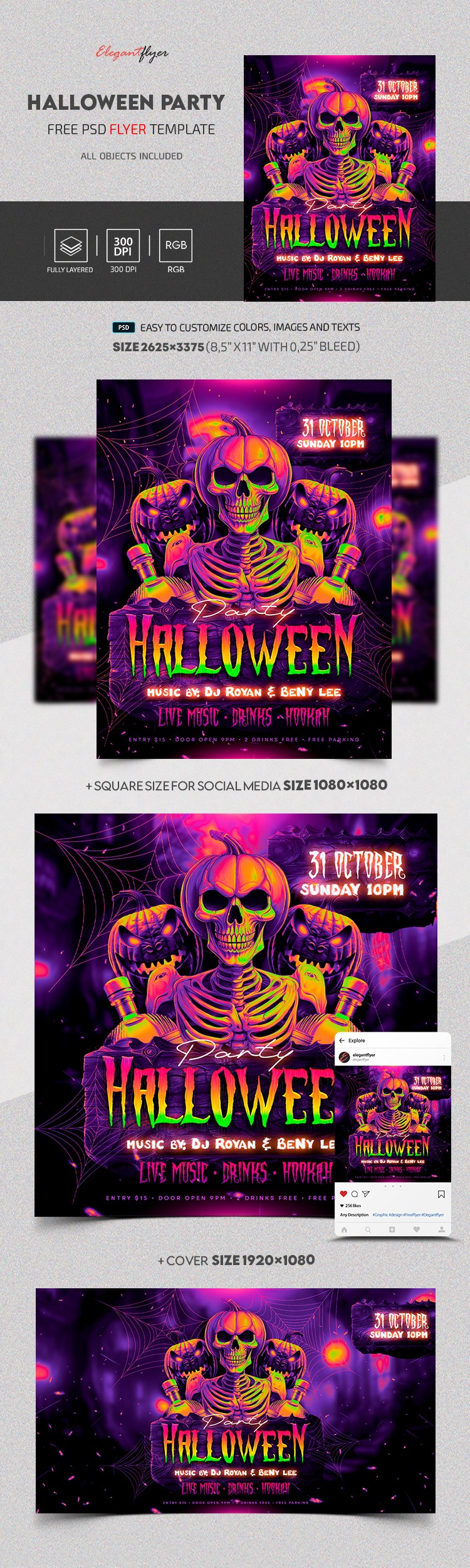 Festa de Halloween by ElegantFlyer